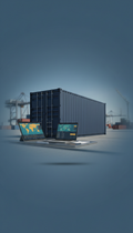 Branded Shipping Container Maritime Core Blue