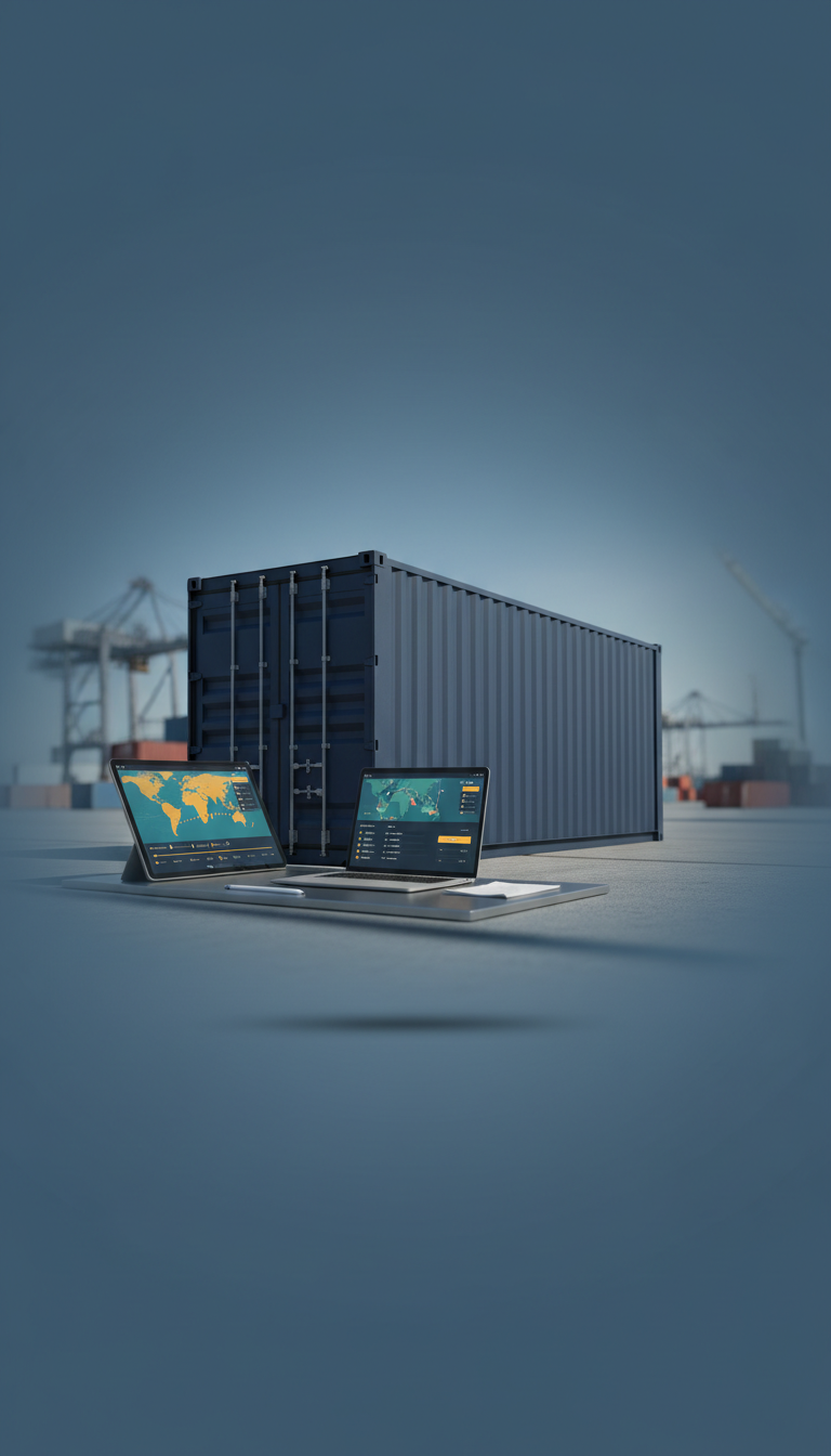Branded Shipping Container Maritime Core Blue